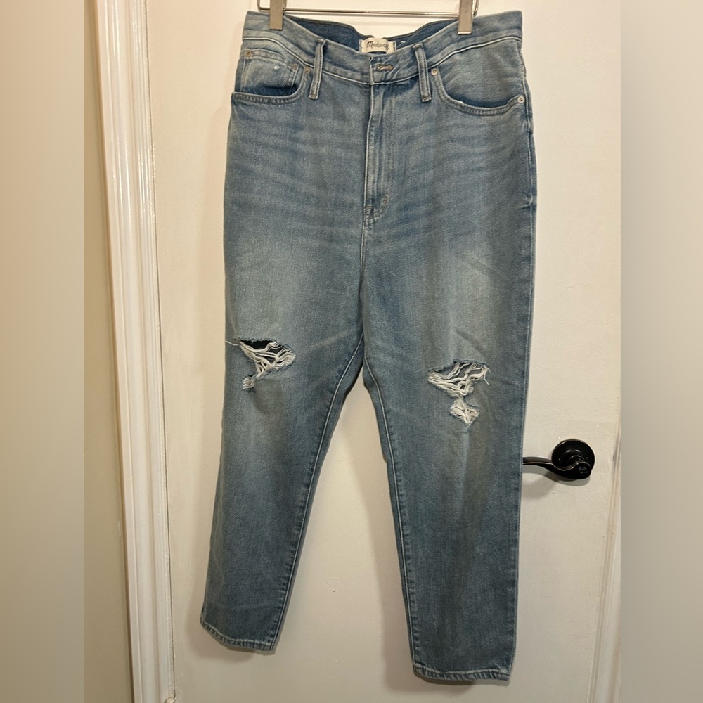 NWT Madewell Light Blue Distressed Jeans